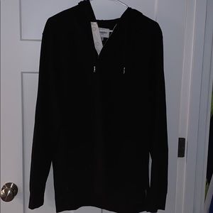 Mens Plain Black Hoodie